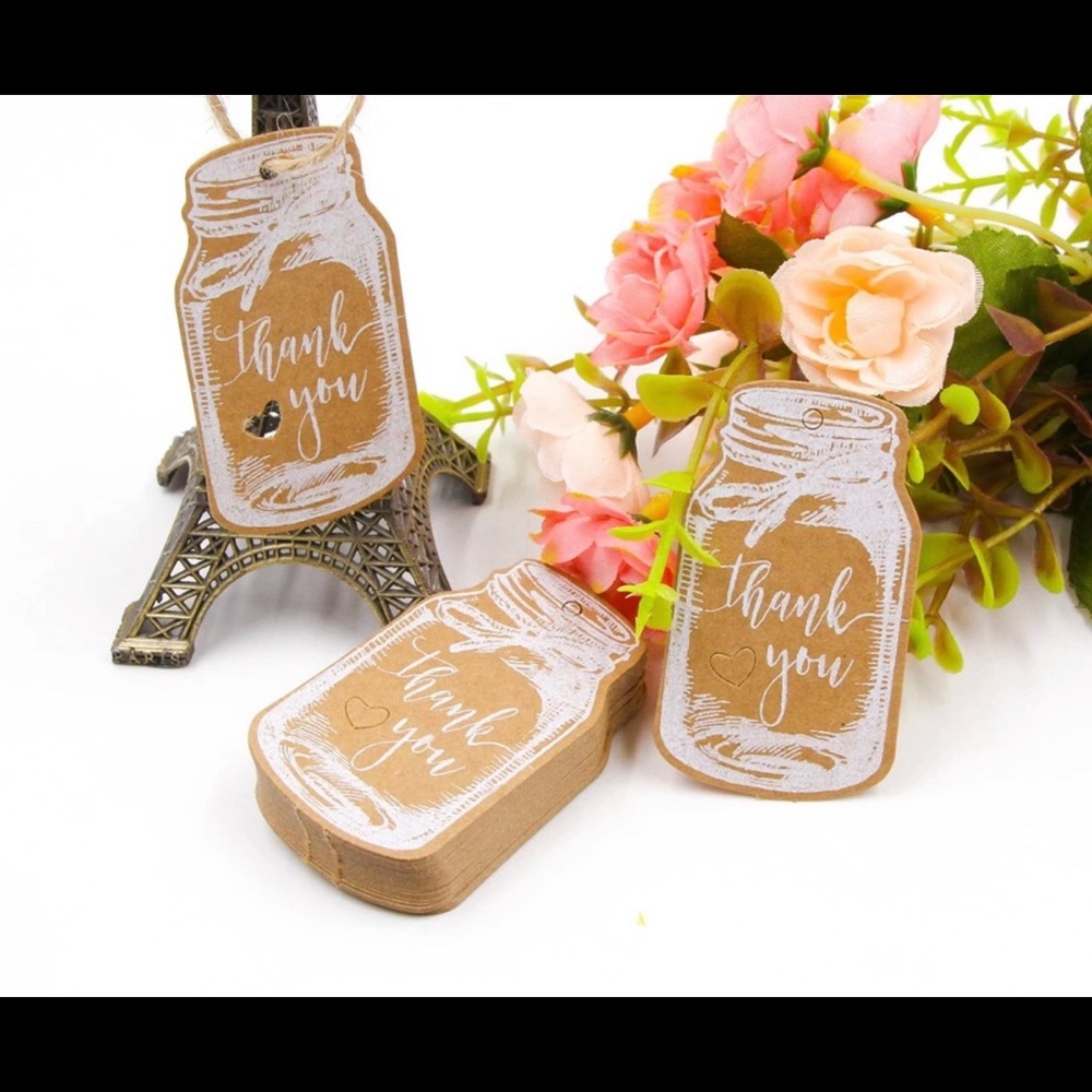 COPY - Mason Jar modern farmhouse Thank You tags …